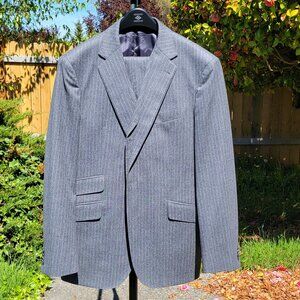Joseph Abboud Limited Edition 3-Piece Grey Chalkstripe Suit